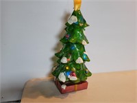 Lighted Plastic Christmas Tree 8inx8inx18inH GWO