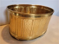 Oval Brass Container 9 1/2inWx13inLx6 1/2inH
