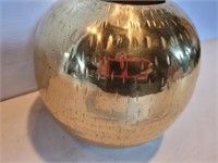 Round Shaped Brass Container 7inAx3 1/4inATopx