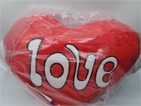 Heart Plush "Love" Pillow