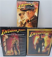 Lot of 3 Indiana Jones DVD's