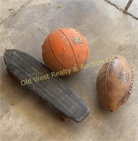 Football, Basketball & Skateboard