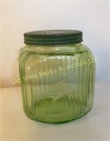 Green Depression Jar