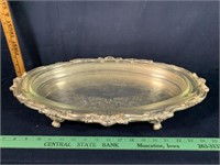 Vintage Oval Tray with Legs