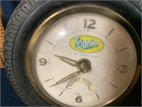 Bandag Items - Clock and metal token