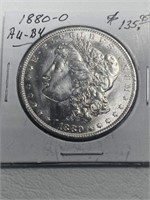 1880-O $1 AU-BU