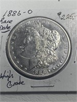 1886-O $1 Rare Date High Grade