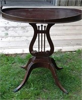 Lyre Based Table with Claw Feet-S2