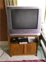 TV with VHS & DVD, TV, DVD Player & Stand
