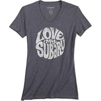 LOVE MY SUBARU WOMEN'S T-SHIRT, MEDIUM