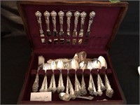 Large Set of Charter Oak Silver Plate Flatware