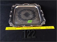 Heavy Ornate Square Serving Tray