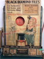 Vintage Black Diamond Files Advertiser