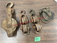 Antique Pulley, Rollers