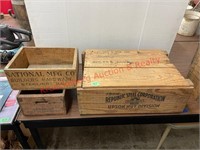 3 Wood Crates