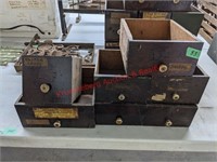 5 Antique Drawers