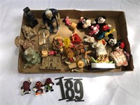 Figurines - Mickey & Minnie, Carved Wine Corks