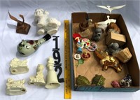 Poodle Planter, Snow Babies, & Figurines