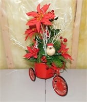Red Christmas Bicycle Décor Piece
