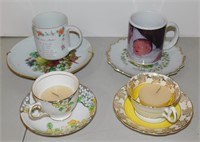 Tea Cups, Saucers, Candles & Mugs