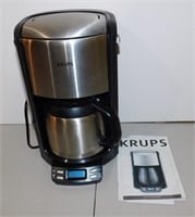 Krups Coffee Maker with Manual - Works