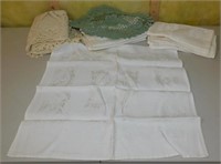 Group of Doilies & Linens
