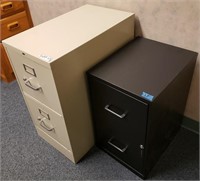 (2) Metal 2-Drawer File Cabinets, no key