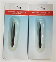 2 PACK BEAUTY TWEEZER