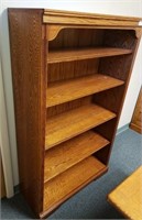 Oak Bookcase w/ Adjustable Shelves