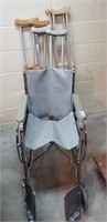 "Integra theradyne" Wheel Chair & Crutches