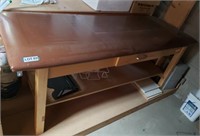 "Clinton Industries" Wooden Exam Table w/ Drawer