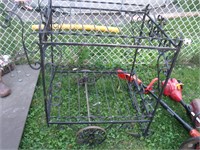 Large Wrought Iron Cart