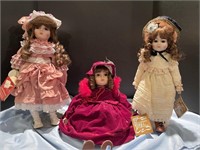 3 Gorham musical dolls