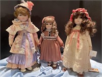 3 Gorham dolls