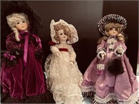3 fancy dolls