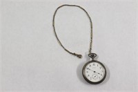 Waltham Pocket Watch with Link Chain