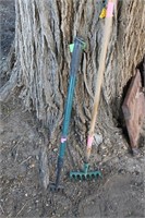 LOT OF TWO SMALL GARDEN RAKES