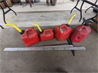 4 Gas Cans, Straight Edges