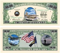 10 Pack US Navy Million Dollar Novelty Bill