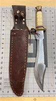 Fixed BladeHunting Knife w/leather sheath