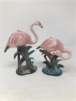 Fitz and Floyd Flamingo Figurines