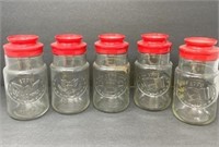 Maxwell House Coffee, glass canister/storage jars
