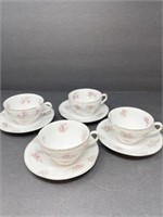 Vintage Rise Teacups and Saucers by Z.S.& Co.