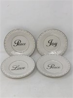 Peace Love and Joy Trinket Dishes