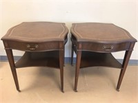 Duncan Phyfe End Tables with Casters
