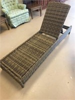 Reclining Wicker Lounge Chair