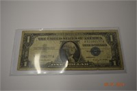 1957 B United States One Dollar Silver Certificate
