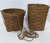 Longaberger Baskets, one plant holder, one