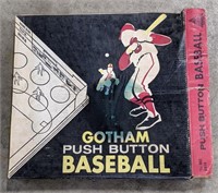 Vintage Gotham push button baseball game with box