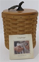 Longaberger Canister Basket, plastic container